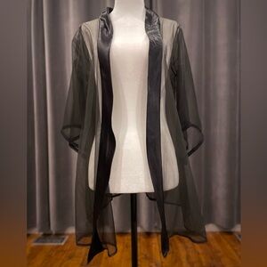 Vintage sheer nylon Peignoir robe